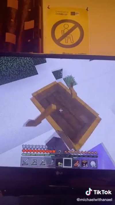 the snow will stop him from falling guys don&rsquo;t worry! :D