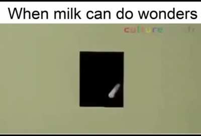 What happens when you drink milk