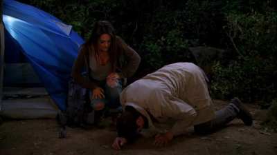 Kimberly Williams-Paisley Kicks a Man in the Balls and Then Brooke D&rsquo;Orsay and Mila Kunis Kick Another Man in the Balls Then Help Him Ice His Balls in Two and a Half Men 11x19