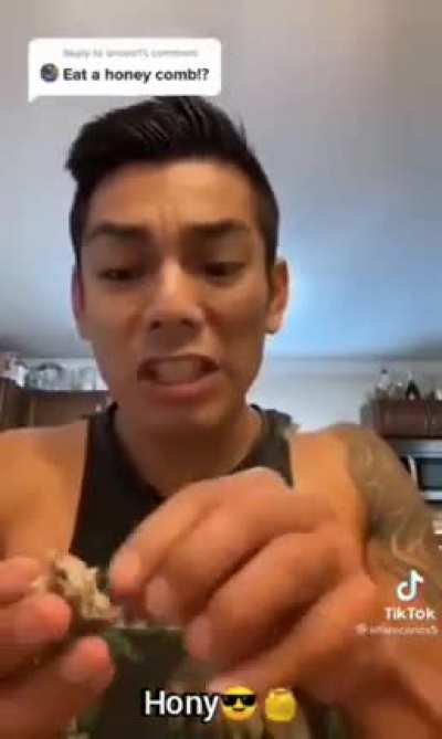Kevin eating