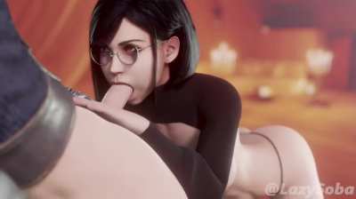 Tifa sucking dick (Soba, Evilaudio) [Final Fantasy]
