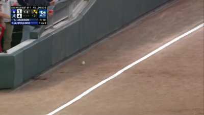 [Highlight] [Highlight] AJ Pollock continues his great NLCS with an RBI Double to cut the deficit to 2