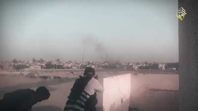 Insane Footage from ISIS' Capture of Mosul. Features sabotage efforts before the siege of the city starts, intense urban fighting, and ISIS' release of nearly 1000 prisoners.