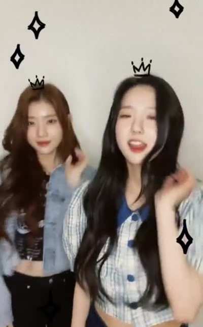 [220426] Yujin &amp;amp; Xiaoting TikTok update: My favorite💓 #XiaoJin