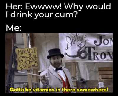 Vitamins are good
