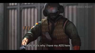 J&auml;ger tests his ADS (Rainbow Six Voiceover + Animation)