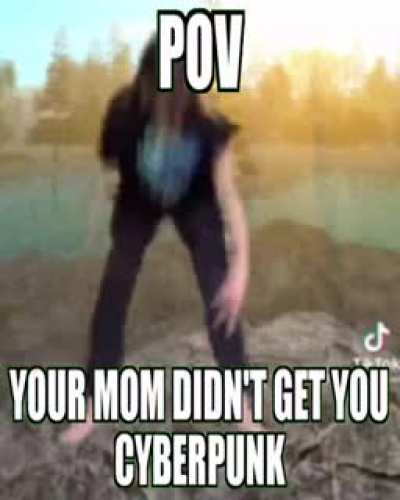 this is me bc my mom didnt get me cyberpunck 😭😠😡😠🤬🤬🤬