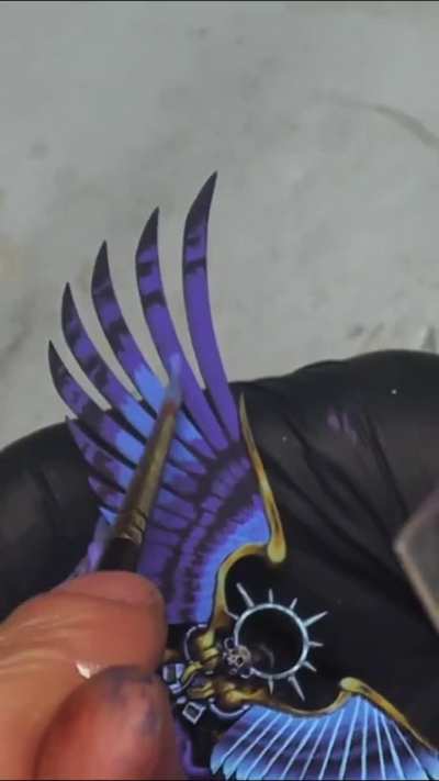 Part of the process of my painting of St. Celestine