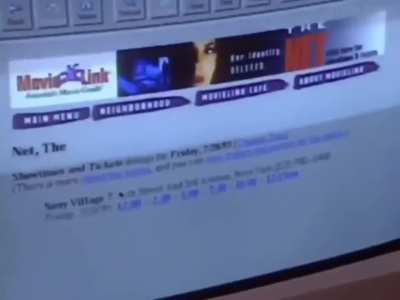 Sandra Bullock made internet history in 1985, by becoming the 1st person to buy a movie ticket online, promoting her film "The Net".