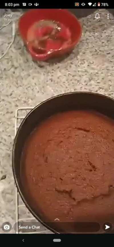 My friend made a cake...
