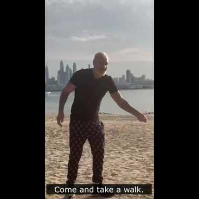 Russian athlete declares Dubai to be Russian territory