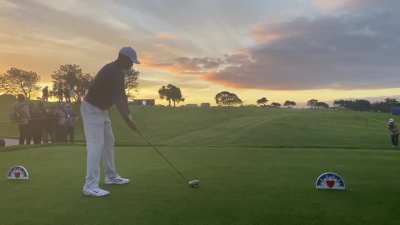 Witness Tiger Woods at Torrey Pines This Morning. Tiger's Swing was Unreal: Flush & Explosive.