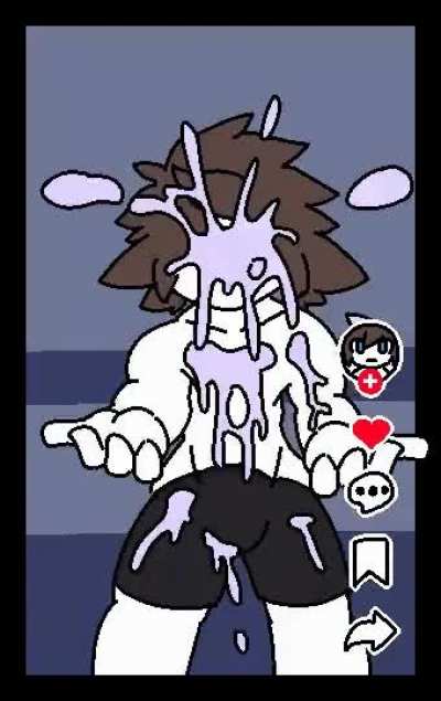 Colin drinks the grimace shake (made by dragonsnow)