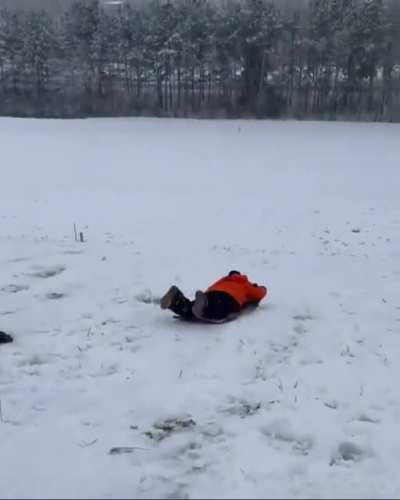 Coach Swinney Sledding