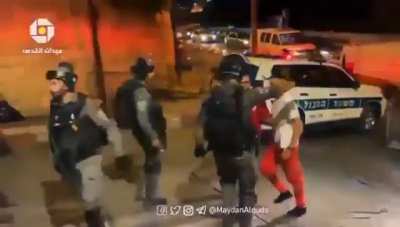 Israeli occupation forces not allowing medics to reach the wounded and injured civilians of Gaza after leveling several residential buildings. All war crimes. Don&rsquo;t buy &ldquo;the most moral army in the world&rdquo; propaganda.