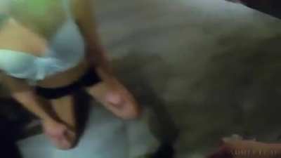 Blonde whore learns to respect authority