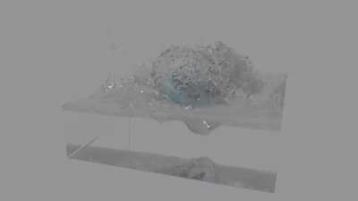 I rendered a water physics animation!