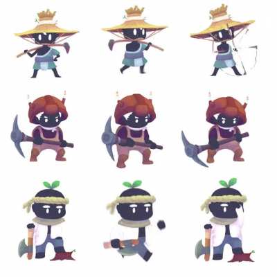 Hard-working guys from the new game we are preparing for.