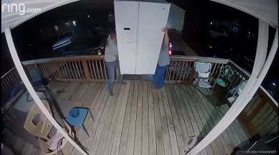 Actual footage of Bob&rsquo;s fridge being delivered