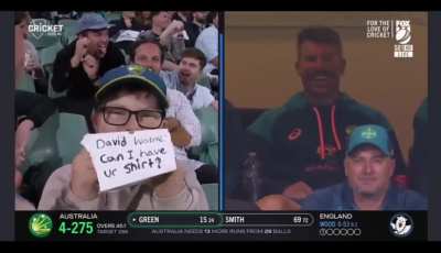 David Warner is one of the best at engaging with the crowd. Be it ipl or International never a dull moment.