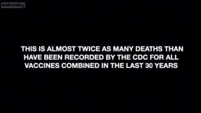 "This is the most lethal, toxic, biologic agent ever injected into a human body In the history, and it's going strong" Time to wake up.