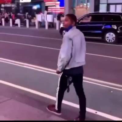 WCGW walking into traffic
