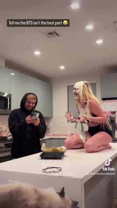 Barbie getting covered in ranch