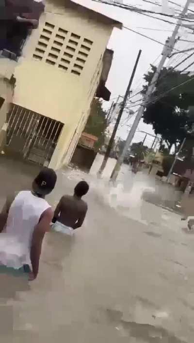 Trop Storm Frabklin: "I'll flood your streets and you will be miserable". Dominicans: "Really?? hold my beer!"