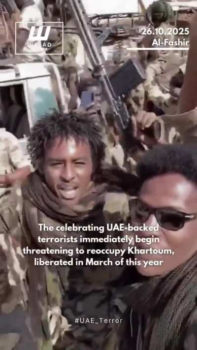 The RSF (UAE backed militia) has taken over the city of Al-Fashir Sudan.