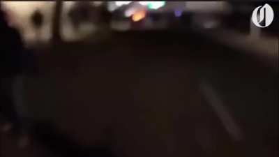 "Peaceful" Portland protestor stab conservative journalist in back when confronted about following them.