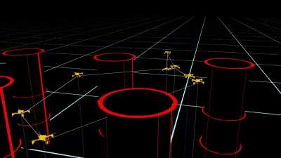 I trained AI to fly a drone swarm from scratch — no hand-coded paths, no human pilots