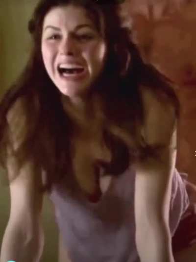 (The Layover 2017) Alexandra Daddario is a known method actor. She insisted on doing all her own stuns. Including this scene