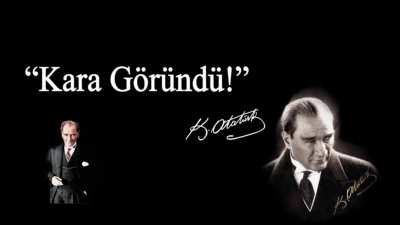 "Ordular, kara g&ouml;r&uuml;nd&uuml;!"