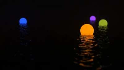 [A] Floating Spheres of Light