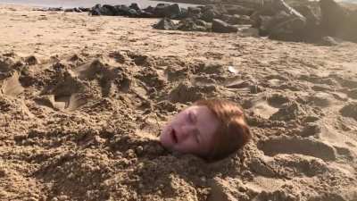 The scary, sand crocodile took my kids