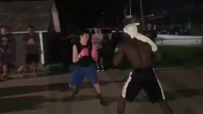 That dude turned into a fucking Banshee for that K.O