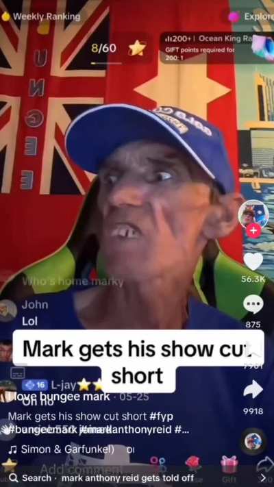 Mark has his show cut short