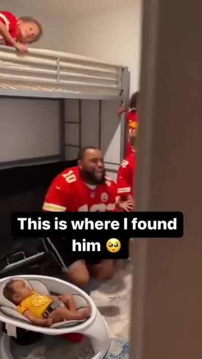 Husband goes off to watch football with his friends.