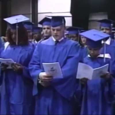 footage of frank ocean singing at his high school graduation has surfaced 17 years later/ credit: aplasticplant (instagram) /new song for us haha/