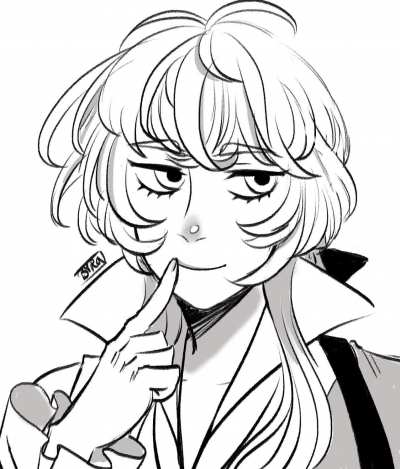 nostra doing a smirk