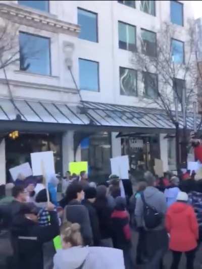 Calgary "freedom" protest 🤮🤦🏻&zwj;♂️