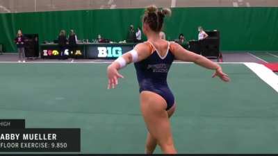 Illinois&rsquo;s Abby Mueller is next‼️💙🧡🤍🤸&zwj;♀️