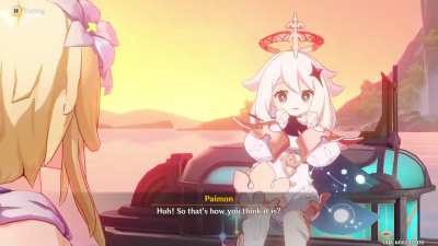 "Paimon's always the one talking for some reason" (Sarah Miller-Crews, English voice of Lumine)