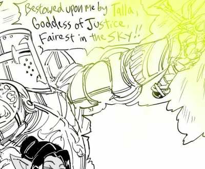 A honorable Paladin with a trusty companion.(Solus Astorias)
