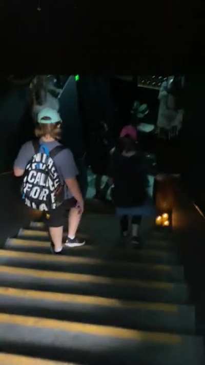 Haunted Mansion secret stair entrance! When they ask if you&rsquo;d like to go this is what it looks like 👍