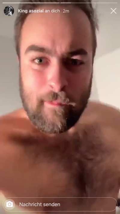 Ein Juwel dass der King mir mal auf Insta geschickt hat (die Nachricht am Ende ist das k&ouml;rnigste)