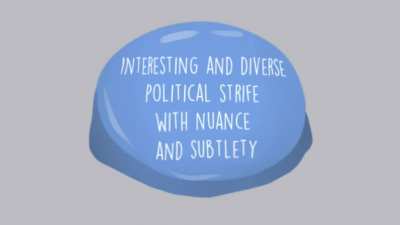 Writing political drama is hard, okay?