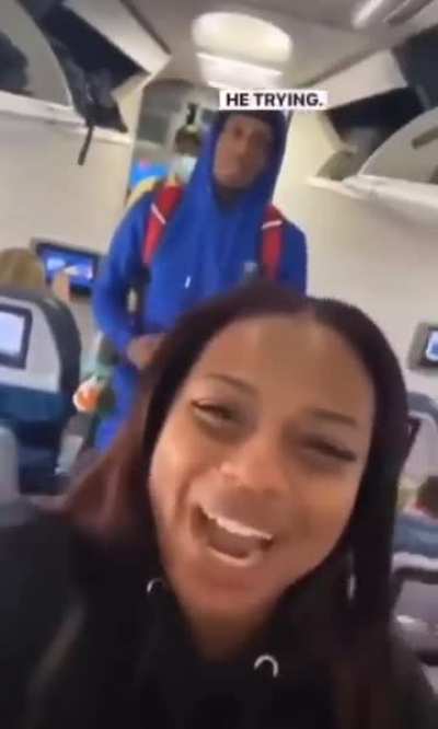 Imagine the rest of the flight&hellip;