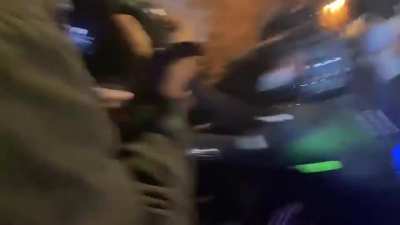 Girl spits in officer's face