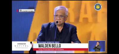 Rant ni VP aspirant Walden Bello